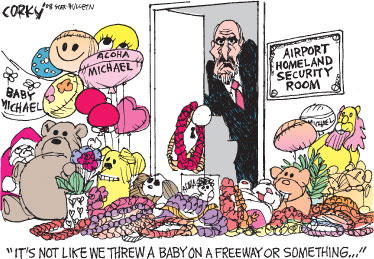 Corky's Editorial cartoon