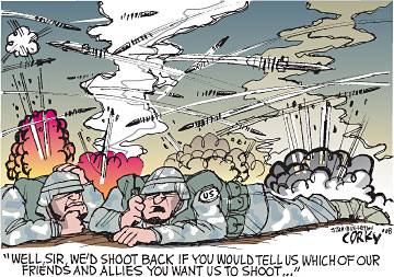 Corky's Editorial cartoon