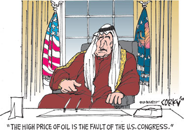 Corky's Editorial cartoon