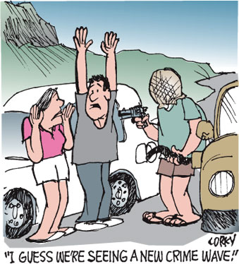 Corky's Hawaii cartoon