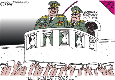 Corky's Editorial cartoon