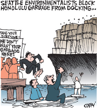 Corky's Hawaii cartoon
