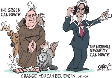 Corky's Editorial cartoon