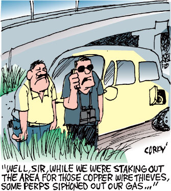 Corky's Hawaii cartoon
