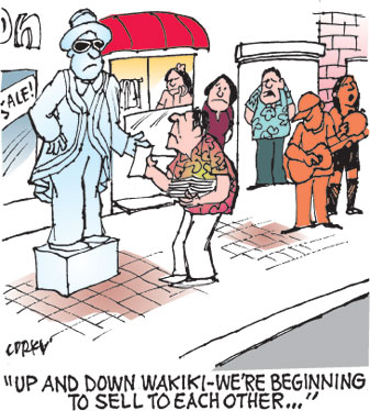 Corky's Hawaii cartoon