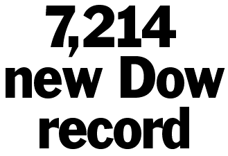 7,214.49 new Dow record