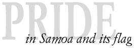 Pride in Samoa and its flag