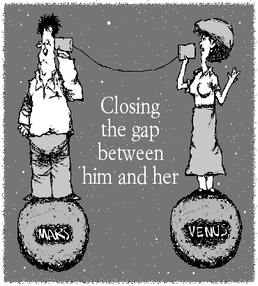 Closing the gap between him and her