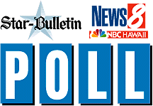 STAR-BULLETIN/KHNL NEWS 8 POLL