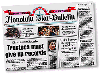 Star-Bulletin Page One