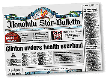 Star-Bulletin Page One