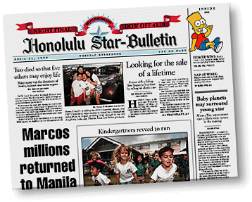 Star-Bulletin Page One