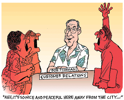 Corky's Hawaii cartoon