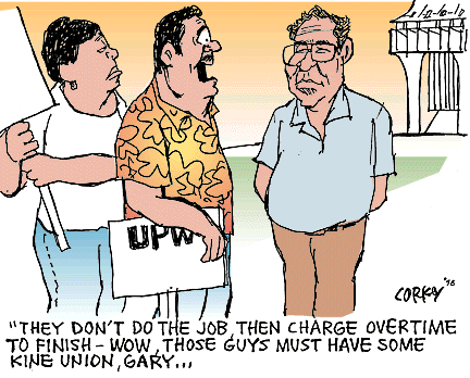 Corky's Hawaii cartoon