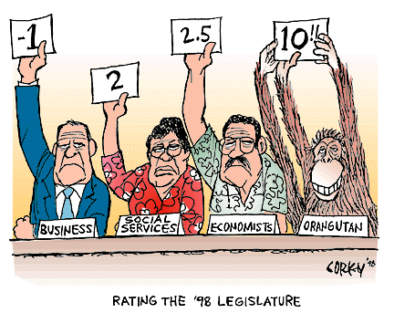 Corky's Hawaii cartoon
