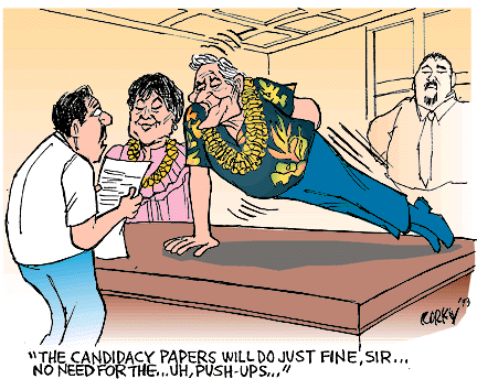 Corky's Hawaii cartoon