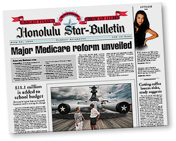 Star-Bulletin Page One