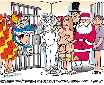 Corky's Hawaii cartoon
