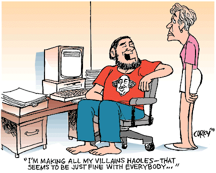 Corky's Hawaii cartoon