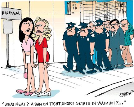 Corky's Hawaii cartoon