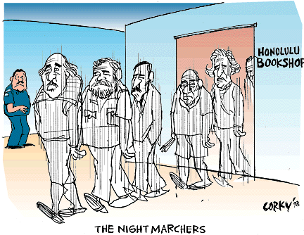 Corky's Hawaii cartoon