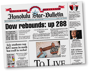 Star-Bulletin Page One