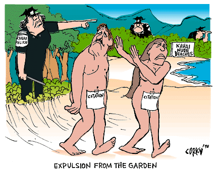 Corky's Hawaii cartoon
