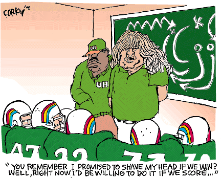 Corky's Hawaii cartoon