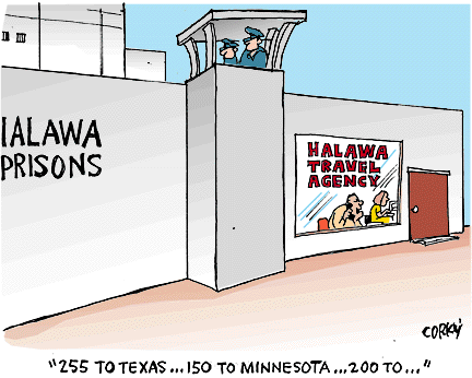 Corky's Hawaii cartoon