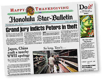 Star-Bulletin Page One