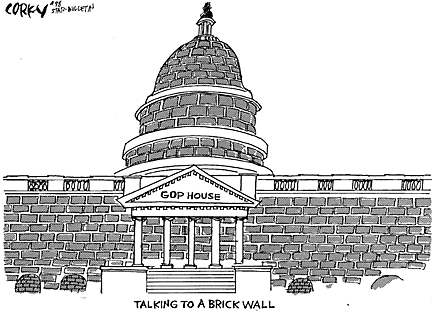 Corky Political Cartoon