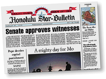 Star-Bulletin Page One