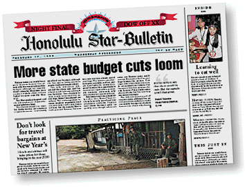 Star-Bulletin Page One