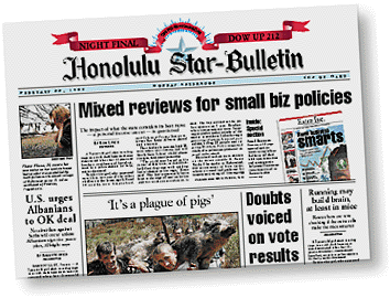 Star-Bulletin Page One