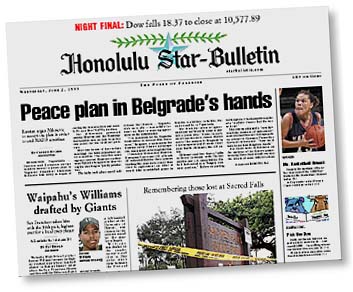 Star-Bulletin Page One