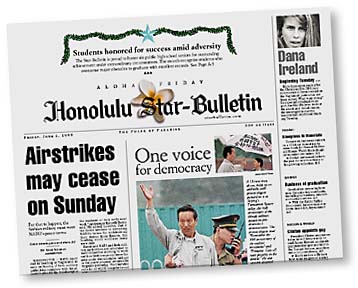 Star-Bulletin Page One