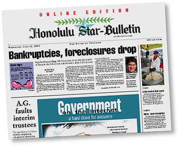 Star-Bulletin Page One