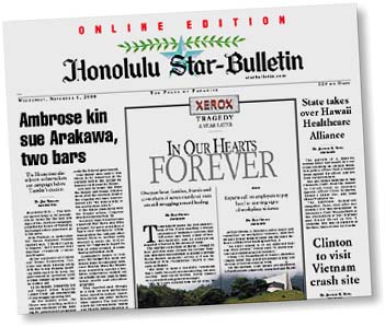 Star-Bulletin Page One