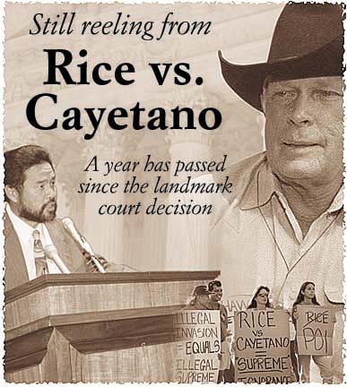 Still reeling from Rice vs. Cayetano