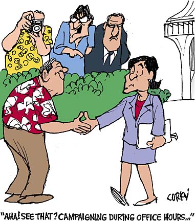 Corky's Hawaii cartoon