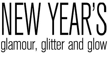 New year's glamour, glitter and glow