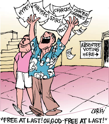 Corky's Hawaii cartoon