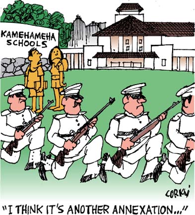 Corky's Hawaii cartoon