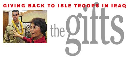 Giving back to isle troops in Iraq: The gifts