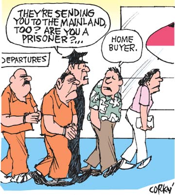 Corky's Hawaii cartoon