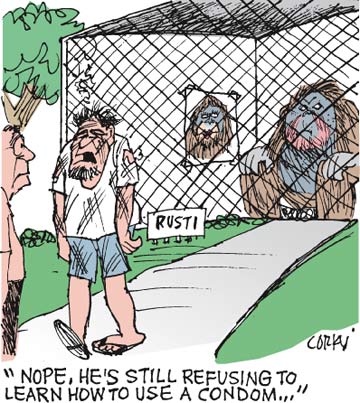 Corky's Hawaii cartoon