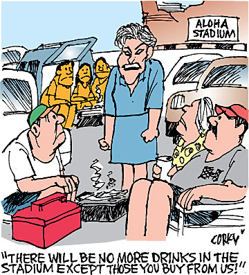 Corky's Hawaii cartoon