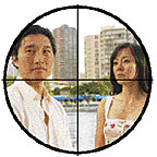 Jin and Sun Kwon in bullseye