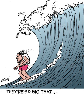 Corky's Hawaii cartoon