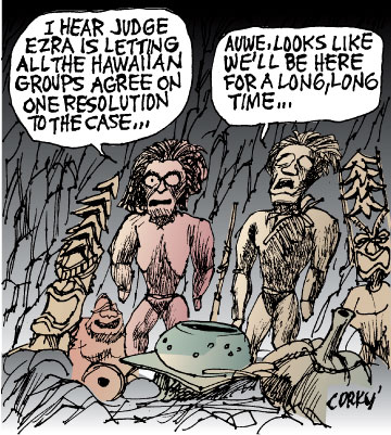 Corky's Hawaii cartoon
